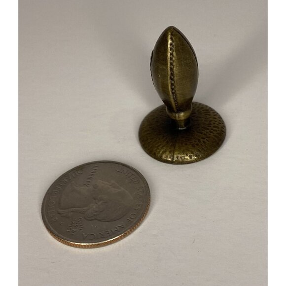 Football Game Piece Craft Sports Token Replacement Part Brass Metal Lot 4 - Picture 6 of 7